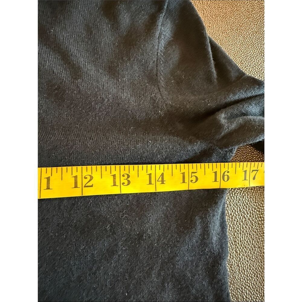 GAP Black Classic Turtleneck silk and cotton blend size Small - Picture 6 of 8